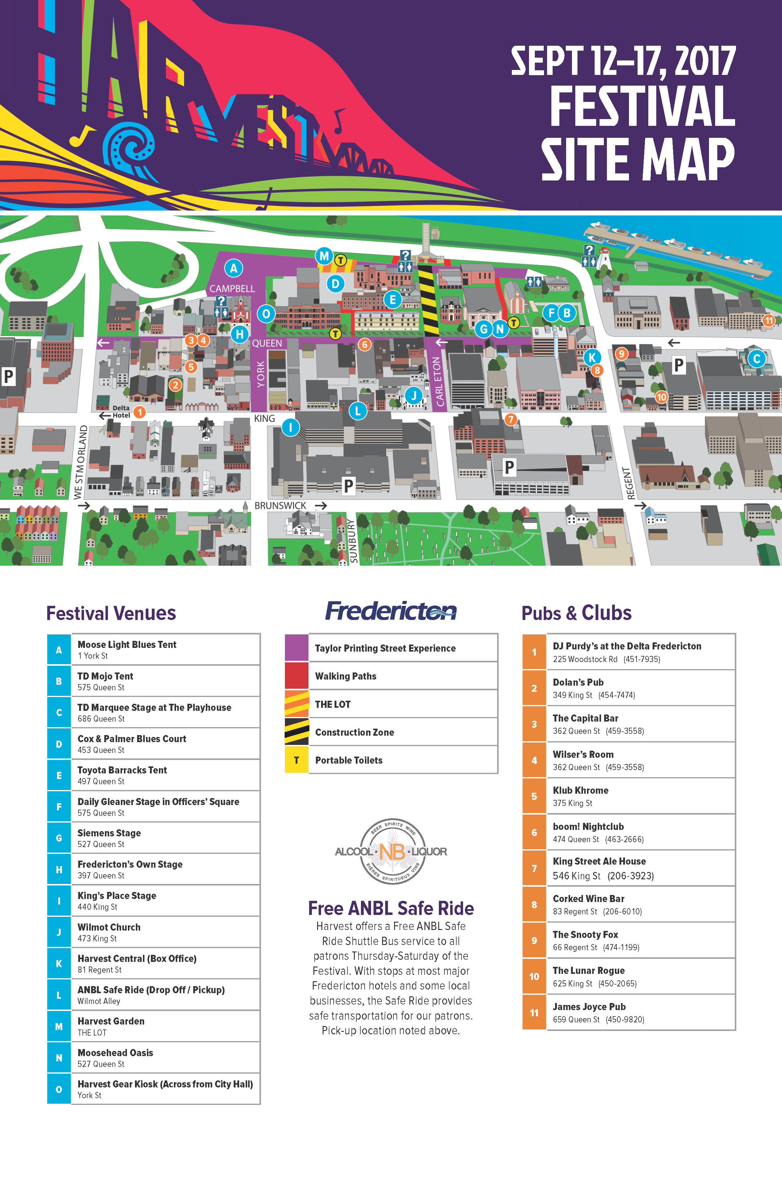 festival map harvest jazz blues festival